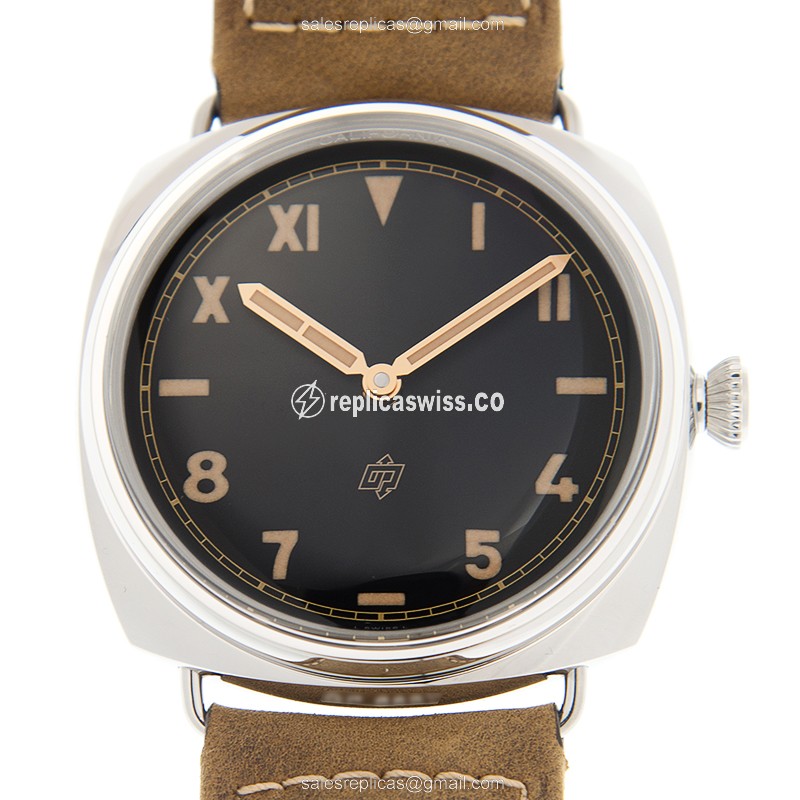 Exquisite Panerai PAM00424 RADIOMIR Replica, Manual Wind, Black Dial & Steel Case Watch