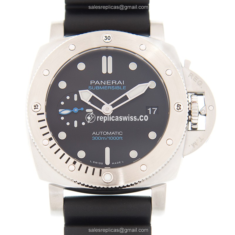 Exquisite Panerai PAM00973 Replica Dive Watch | Automatic Movement, Black Dial & Steel Case