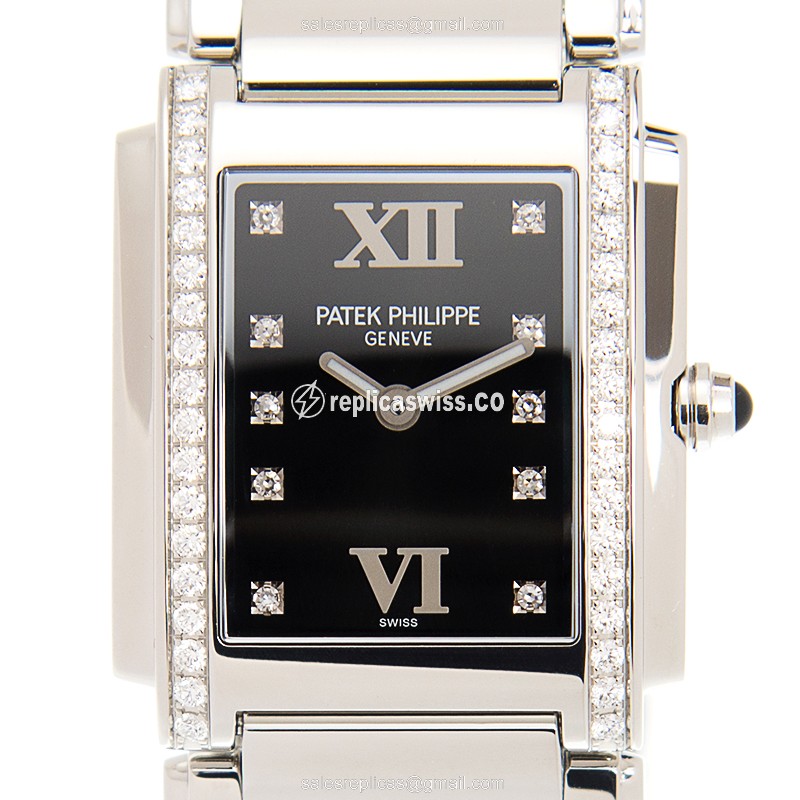 Exquisite Patek Philippe 4910/10A-001 Replica Watch | Black Dial, Stainless Steel Case