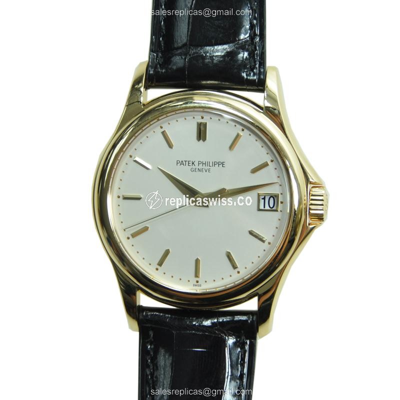Exquisite Patek Philippe 5127J-001 CALATRAVA Replica in 18kt Gold with Automatic Movement and