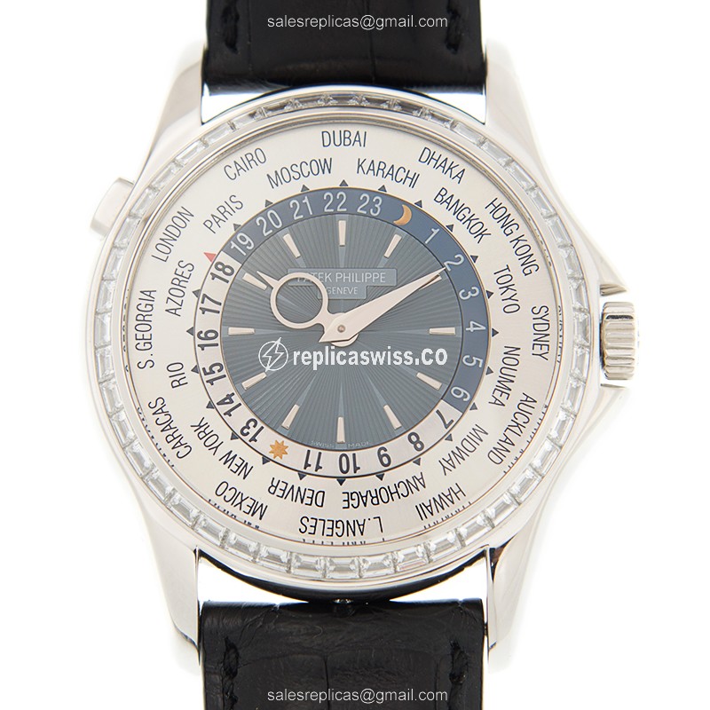Exquisite Patek Philippe 5130/10P-010 Replica Watch | Automatic Movement | Silver Dial | Leather