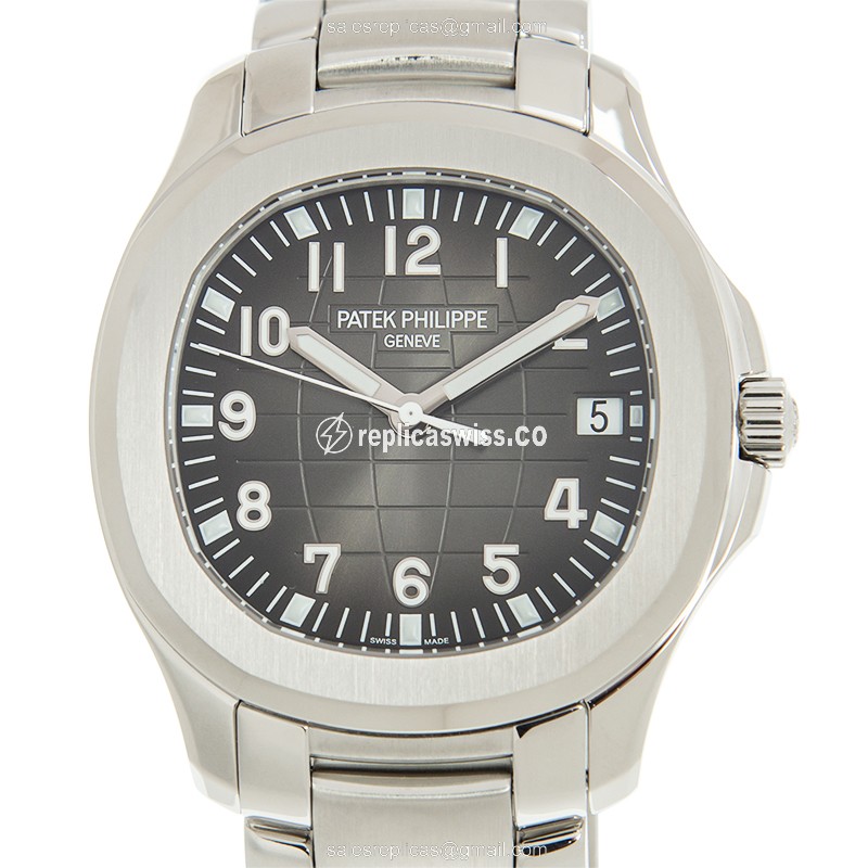 Exquisite Patek Philippe 5167/1A-001 AQUANAUT Replica in Black Dial & Stainless Steel Case Watch