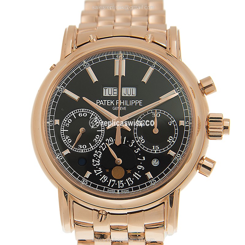 Exquisite Patek Philippe 5204-1R-001 Replica Watch | Manual Wind Movement | 18kt Black Gold Case &
