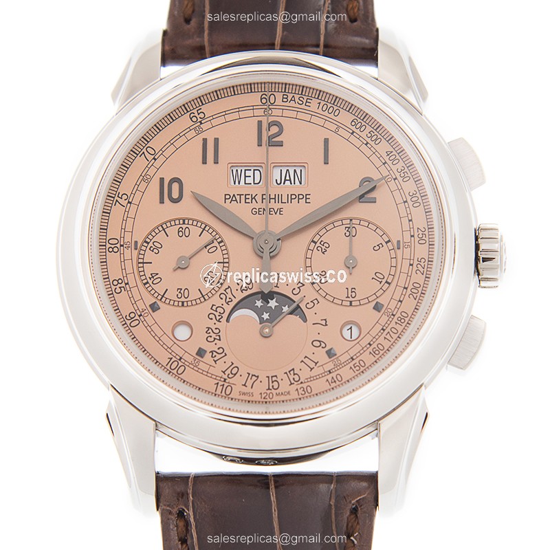 Exquisite Patek Philippe 5270P-001 Grand Complications Replica with Brown Dial Alligator Strap