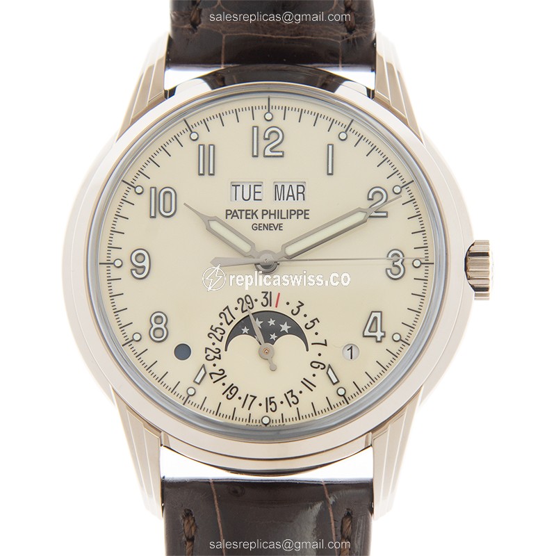 Exquisite Patek Philippe 5320G-001 Grand Complications Replica, Automatic, 18kt Gold Case, White