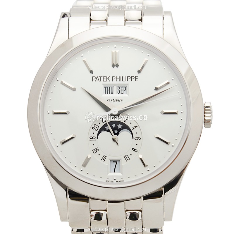 Exquisite Patek Philippe 5396/1G-010 Replica Watch | Automatic Movement, 18kt Gold Case, Silver Dial