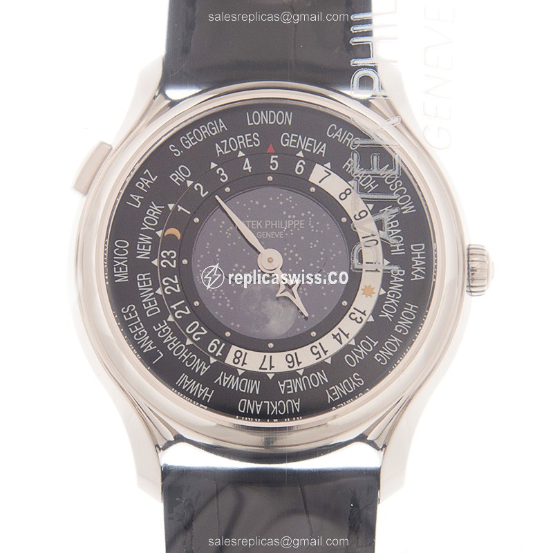Exquisite Patek Philippe 5575G-001 Replica in 18kt Gold with Automatic Movement Black Alligator