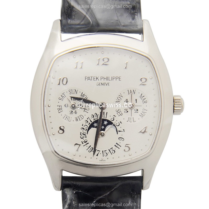 Exquisite Patek Philippe 5940G-001 Replica with White Dial & 18kt Gold Case, Automatic Movement