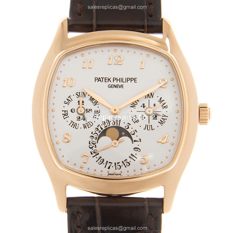 Exquisite Patek Philippe 5940R-001 Replica Watch | Automatic Movement | White Dial | 18kt Gold Case