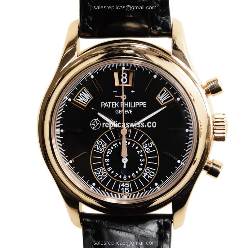 Exquisite Patek Philippe 5960R-012 Replica in 18kt Rose Gold | Automatic Movement & Black Alligator