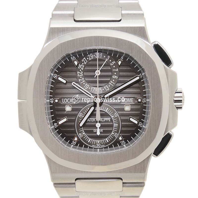 Exquisite Patek Philippe 5990/1A-001 Replica Watch | Black Dial, Automatic Movement | Silver Steel