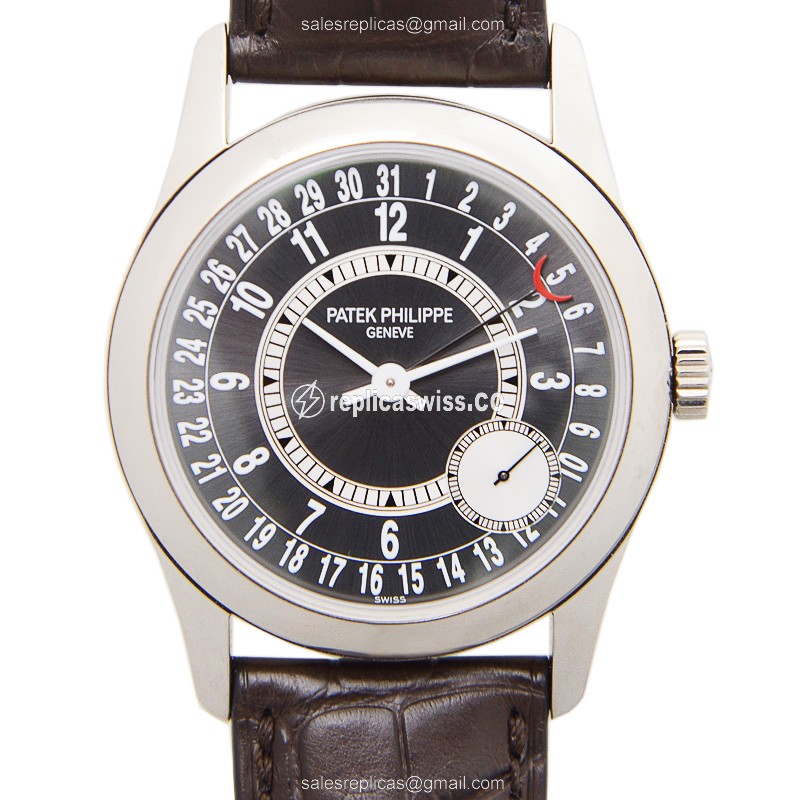 Exquisite Patek Philippe 6000G-010 Calatrava Replica in 18kt Gold, Automatic Movement & Brown
