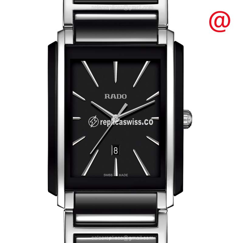 Exquisite Rado Integral Replica in Black Ceramic with Precision Quartz Movement Watch