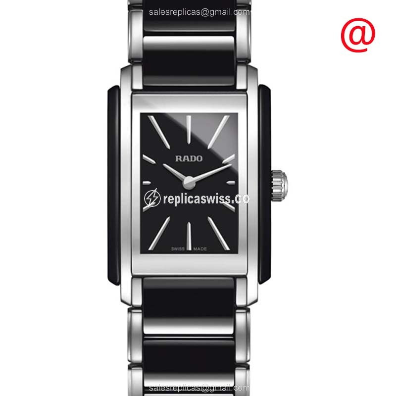Exquisite Rado R20223152 Quartz Ceramic Replica, Black Dial & Ceramic Strap Watch