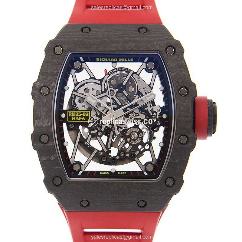 Exquisite Richard Mille RM35-02 CA Replica Watch | Automatic Movement, Silver Dial & Titanium Case