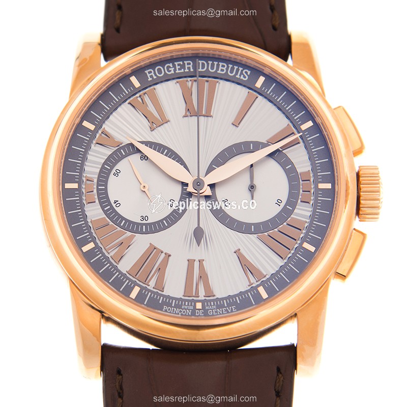 Exquisite Roger Dubuis DBHO0569 Hommage Replica, Automatic Movement, 18kt Rose Gold Case Watch
