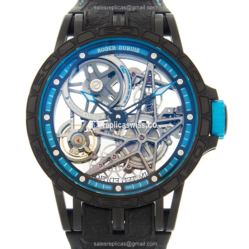 Exquisite Roger Dubuis RDDBEX0575 Excalibur Replica Watch | Automatic Movement, Titanium Case