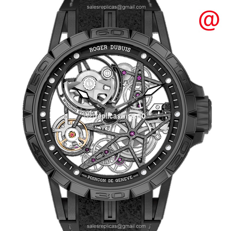 Exquisite Roger Dubuis RDDBEX0826 Excalibur Spider Replica, Automatic Movement, Titanium Case
