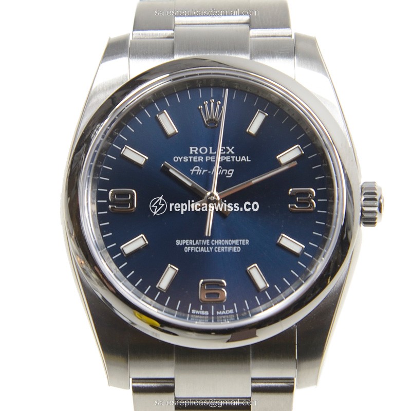 Exquisite Rolex 114200BLAR369 OYSTER Perpetual Replica, Automatic Movement, Stainless Steel Case