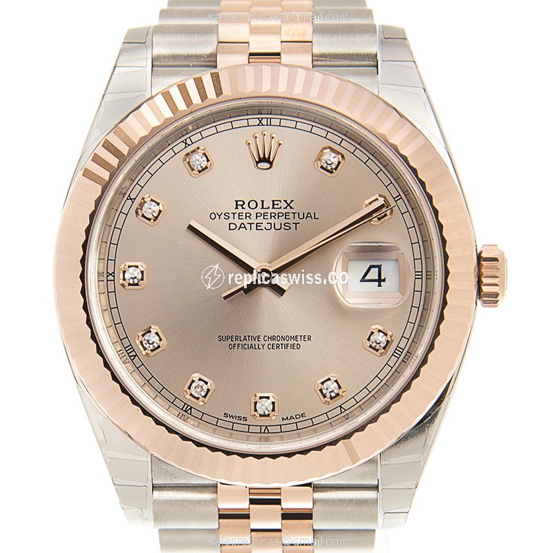 Exquisite Rolex 126331-0008 DATEJUST Replica with Automatic Movement & Rose Gold/Steel Blend Watch