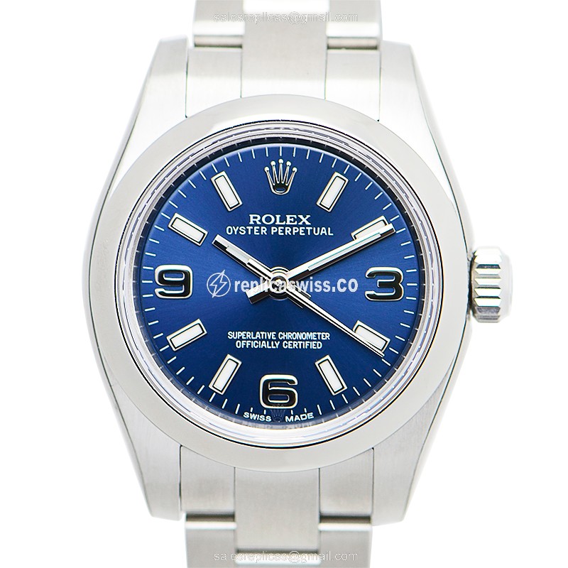 Exquisite Rolex 176200BL369WT Replica in Green Dial Steel Case, Automatic Movement Watch