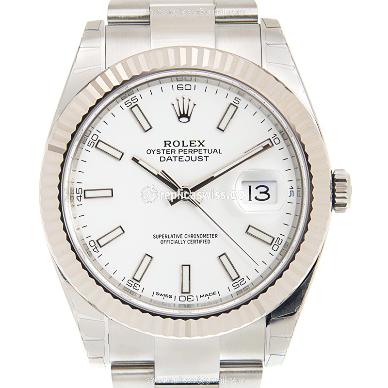 Exquisite Rolex DATEJUST 126334-0009 Replica in Stainless Steel with Automatic Movement White
