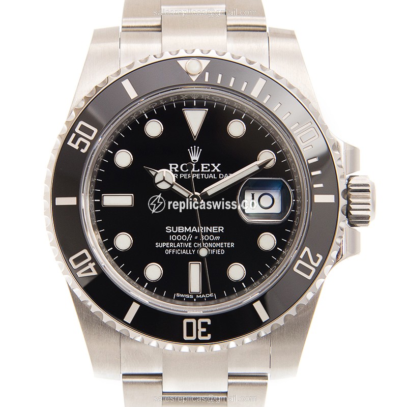Exquisite Rolex Submariner Replica in Stainless Steel & Black Dial, Automatic Movement Watch