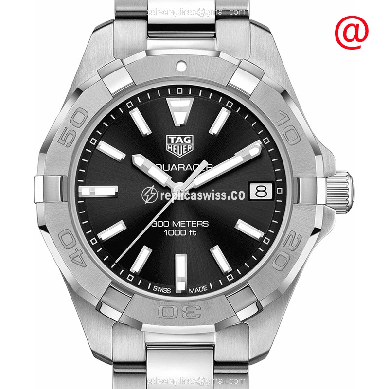 Exquisite Tag Heuer AQUARACER Quartz Replica with White Dial & Steel Case Watch