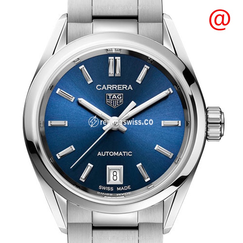 Exquisite Tag Heuer Carrera Automatic Replica in Blue Dial & Stainless Steel Case Watch