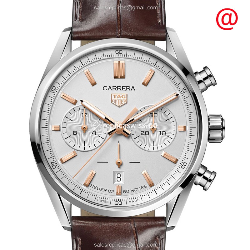 Exquisite Tag Heuer Carrera Replica in White Dial Stainless Steel Case, Automatic Movement and
