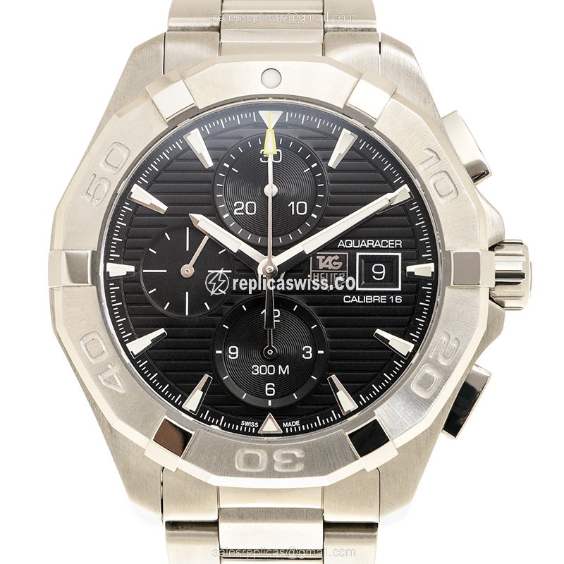 Exquisite Tag Heuer CAY2110.BA0925 AQUARACER Replica, Automatic Movement, Black Dial & Stainless