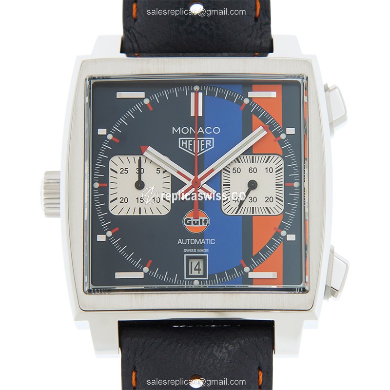 Exquisite Tag Heuer Manaco Replica in Stainless Steel, Automatic Movement Blue Dial Watch