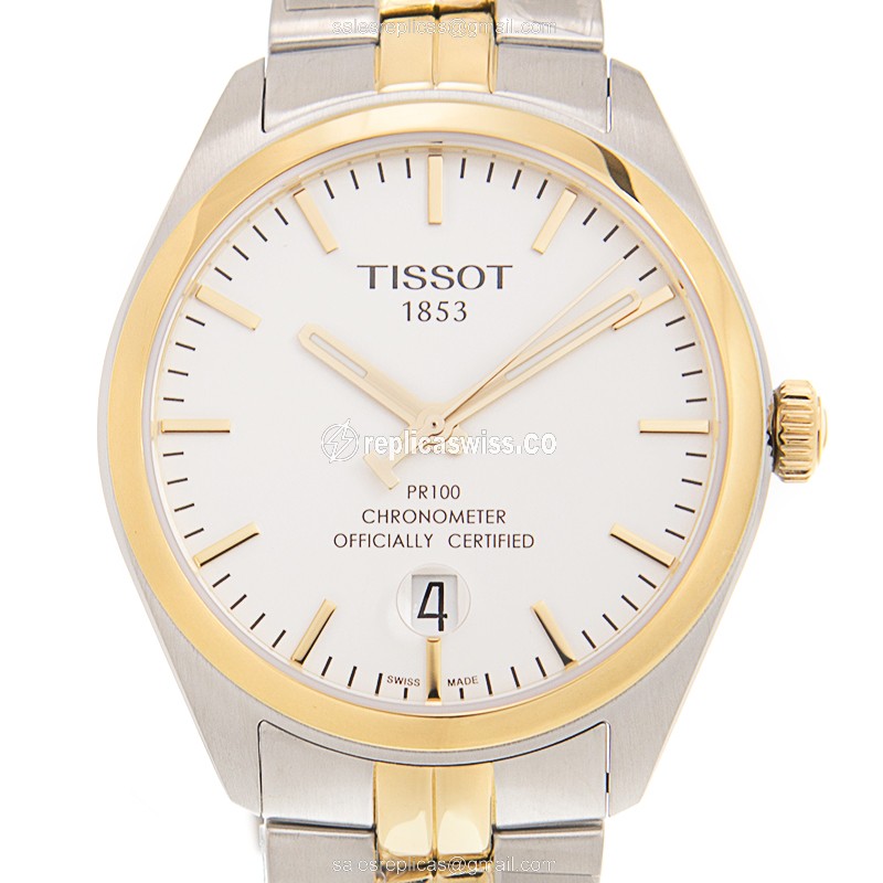 Exquisite Tissot T-Classic Automatic Replica in White Dial Gold PVD Case Watch