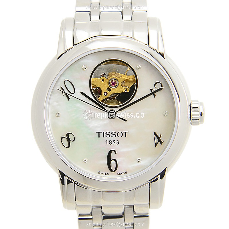 Exquisite Tissot T-Classic Replica, Automatic Movement, Polished Steel Case & White Dial Watch