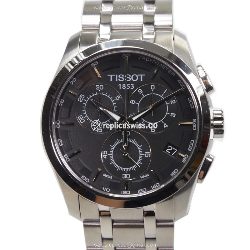 Exquisite Tissot T-Classic Replica in Black Dial Stainless Steel, Quartz Precision Watch