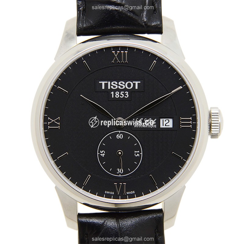 Exquisite Tissot T-CLASSIC Replica Watch | Automatic Movement, Black Leather Strap