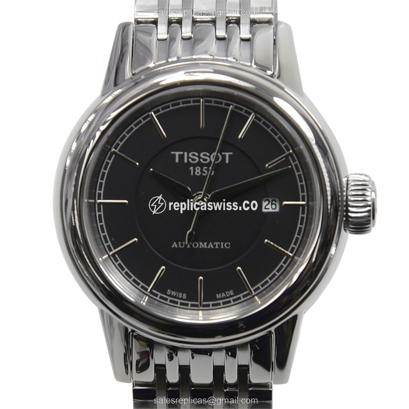 Exquisite Tissot T-Classic Replica Watch in Black Dial, Automatic Movement, Stainless Steel Case