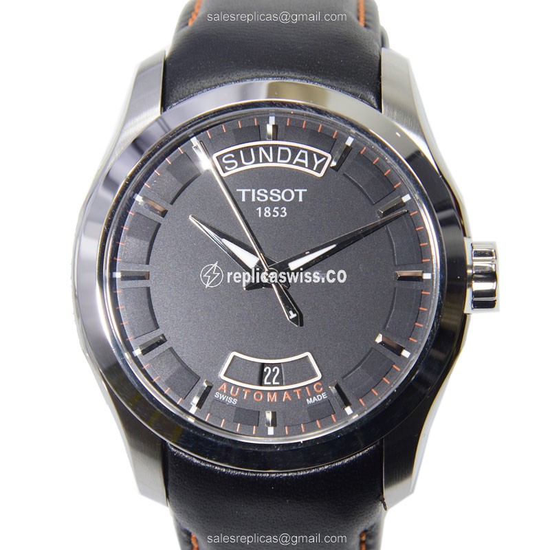 Exquisite Tissot T-CLASSIC Replica with Black Dial & Automatic Movement in Stainless Steel Watch