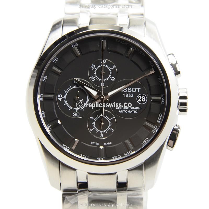 Exquisite Tissot T-Classic Replica with Black Dial & Stainless Steel Case, Automatic Movement Watch