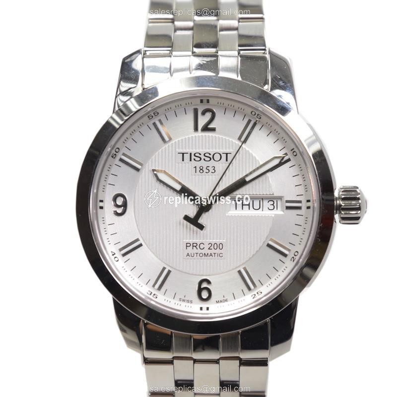 Exquisite Tissot T-SPORT Stainless Steel Replica Watch with Automatic Movement Silver Dial