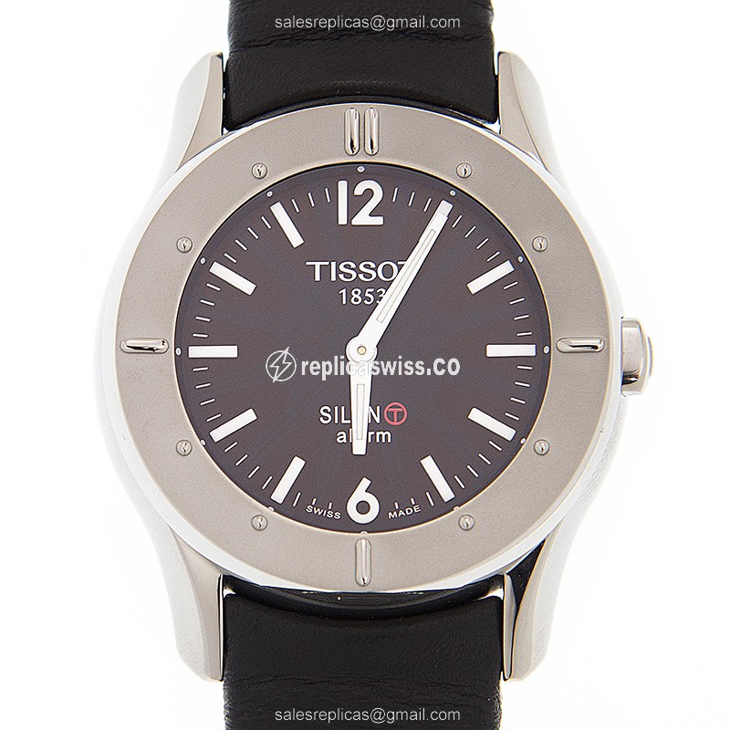 Exquisite Tissot Touch Collection T40.1.426.51 Replica Watch with Black Dial Leather Strap
