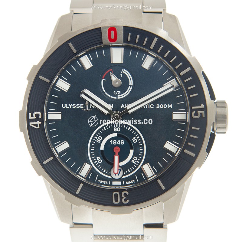 Exquisite Ulysse Nardin 1183-170-7M Divers Watch | Blue Dial | Automatic Movement | Steel Case &