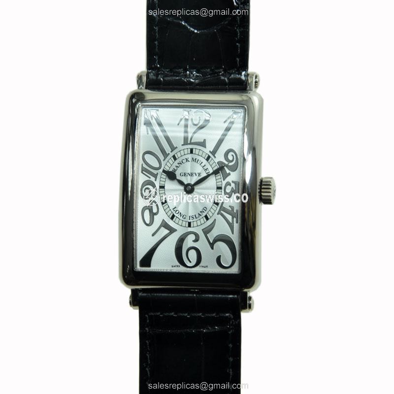 Franck Muller 1000 SC REL Long Island Replica in 18kt Gold with Automatic Movement Silver Dial