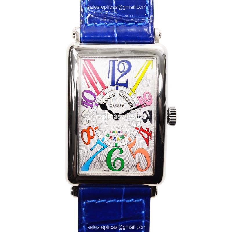 Franck Muller 1002 QZ Replica with Silver Dial & 18kt Gold Case, Automatic Movement Watch