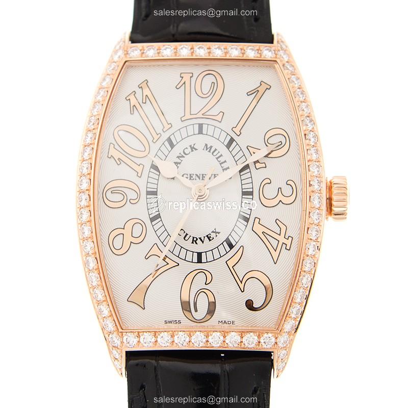 Franck Muller 5850 M SC COL DRM Watch | White Dial, Alligator Strap, Sapphire Crystal
