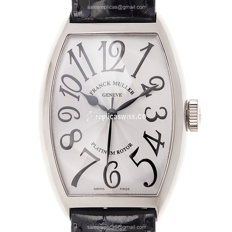 Franck Muller 5850 SC Cintree Curvex Automatic, 18kt White Gold Case & White Dial Watch
