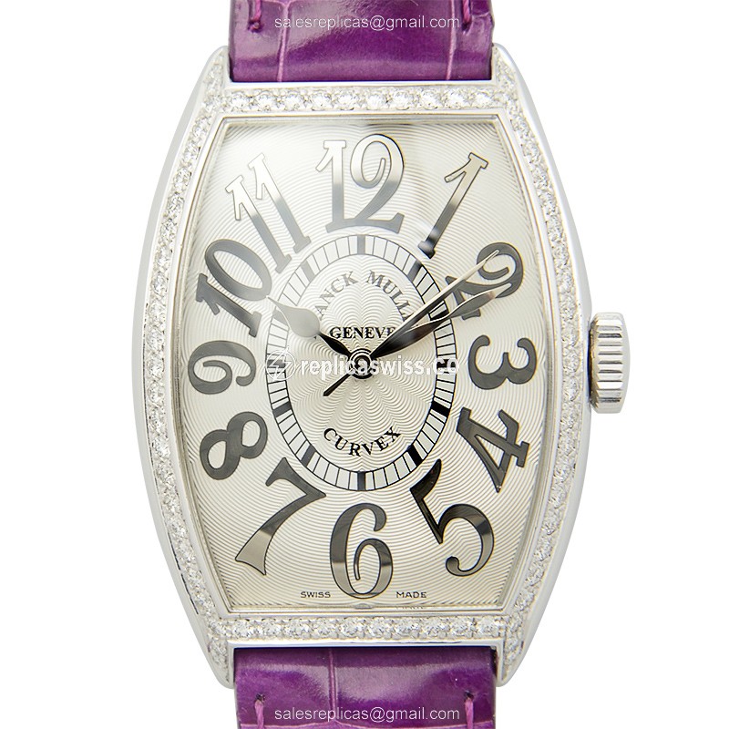 Franck Muller 5850 SC REL D 1R Curvex Replica | Automatic Movement, Diamond-Clad Stainless Steel