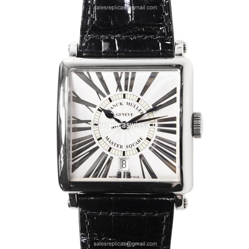 Franck Muller 6000 H SC DT REL R Master Square Replica in 18kt Gold, Automatic Movement & Silver