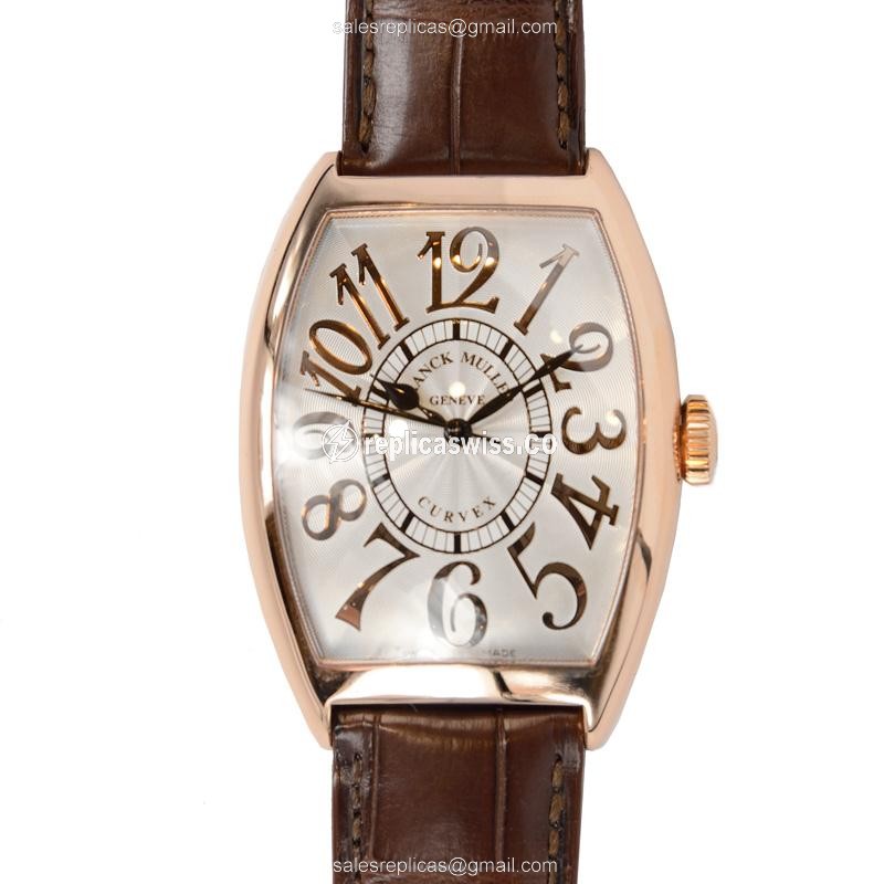 Franck Muller 6850 SC REL Curvex Replica | Automatic Movement, 18kt Rose Gold Case Watch