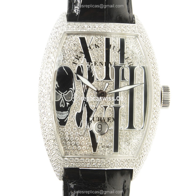 Franck Muller 8880 SC DT Gothique Replica | Automatic Movement, 18kt White Gold Case Watch